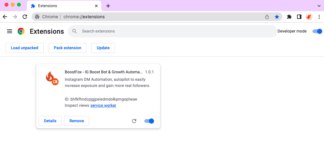 TikTok Comment Bot chrome extension install done